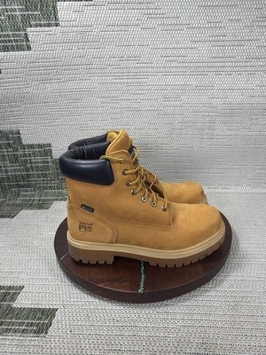 Timberland Pro Boots Mens Size 10 M Direct Attach Soft Toe Work Wheat Nubuck