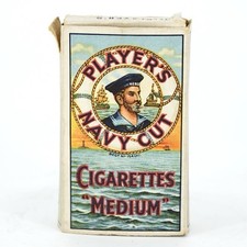 Vintage Player’s Navy Cut Medium 10 Cigarettes Empty Slide Pack Box