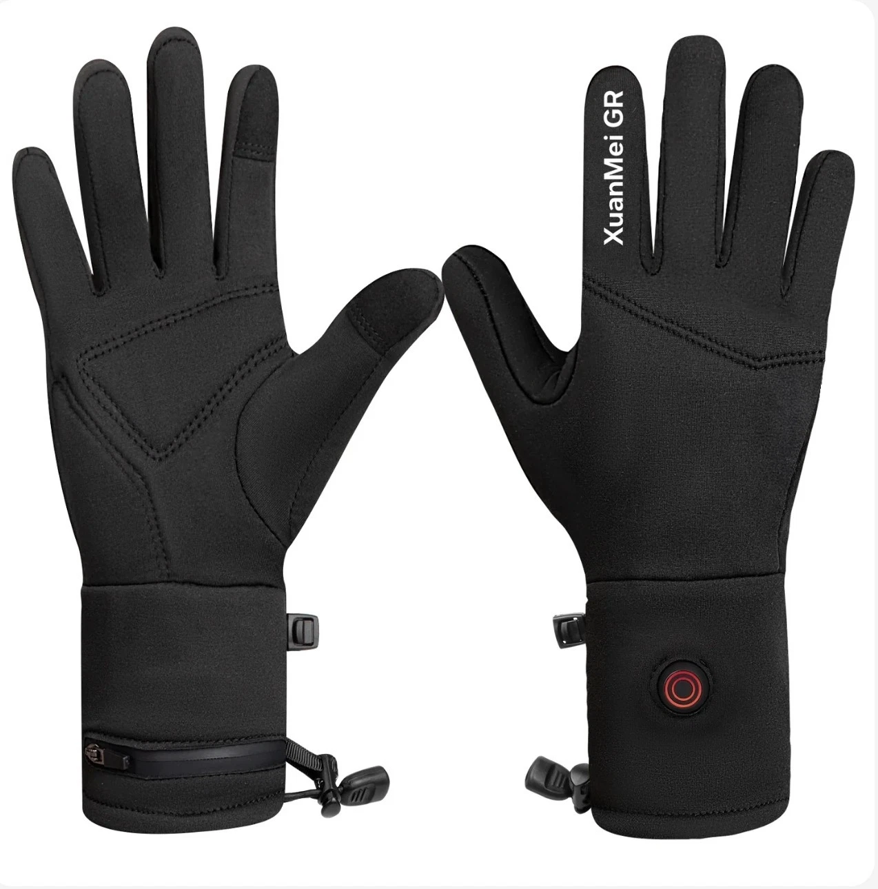 Electric Battery Powered Heated Gloves Touchscreen Hand Winter Warm Thermal Ski