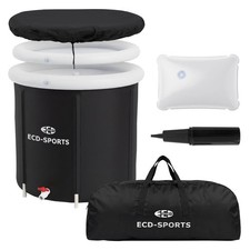 Eistonne Eisbadewanne Eisbaden Eisfass Aufblasbare Mobile Badewanne Deckel 350L