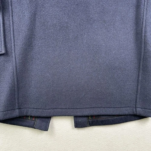 Gloverall Duffle Coat Men’s Small Navy Blue Wool Toggle Hooded Tartan England image 24