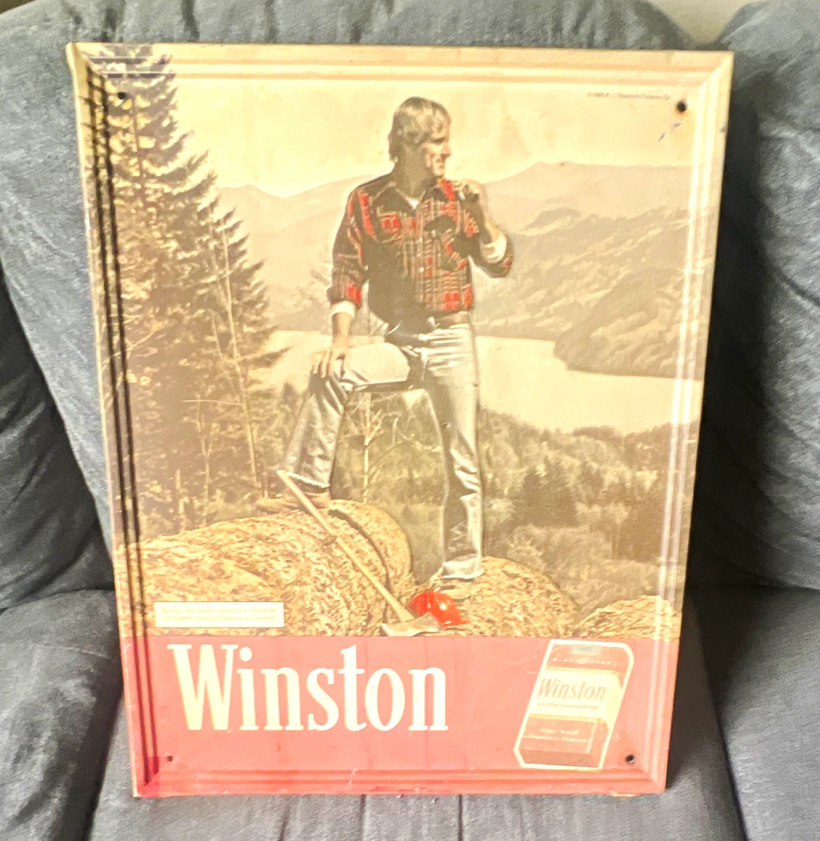 winston cigarette collectibles Vintage Pack Lighter #7457 Marc Etherington 'Winston' Cigarette Pack