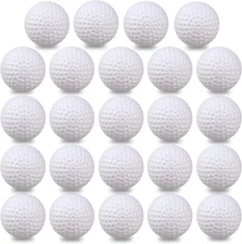 Plastic Golf Balls Practice, 24/100 Pack Hollow Plastic Golf Balls Indoor Outdoo
