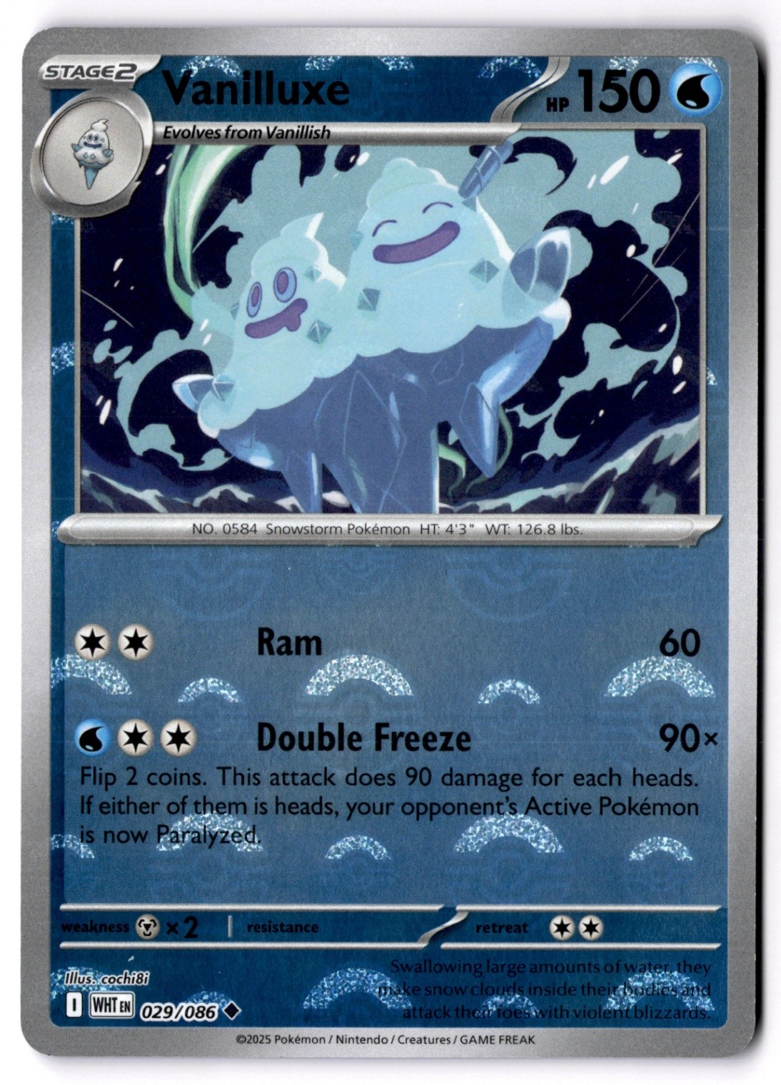 Vanilluxe (Poke Ball Pattern) Holo Uncommon SV: White Flare 029/086 NM