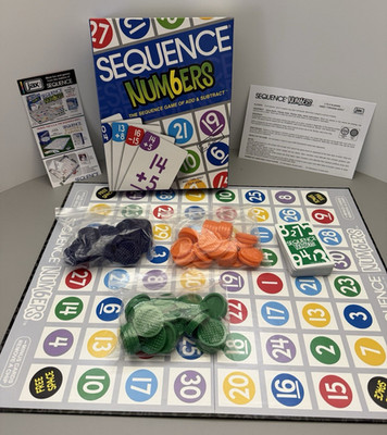 Sequence ''Numbers'' Game of ADD & SUBTRACT Jax 2008 Kids Educational Math Cards