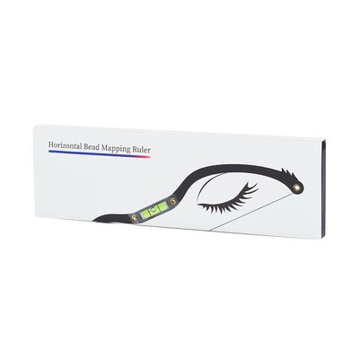 Eyebrow Ruler Bow Tool Bubble Leveler Positioning Balance Thread Eyebrow Mapp FO