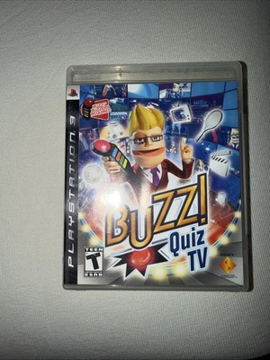 Buzz! Quiz TV Sony PlayStation 3 PS3 Game Complete w/ Manual   No Buzzers