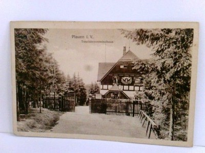AK  Plauen im Vogtland. Touristenvereinshaus. Gebäudeansicht, Haus im Walde