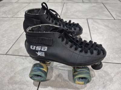 Vintage Riedell USA Quad Speed Skates Size 5 Preowned