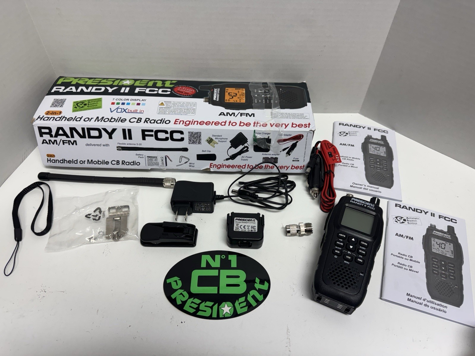 President Randy II FCC Approved AM/FM Handheld CB Radio *USED* | eBay
