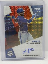 2021 Panini Mosaic Anderson Tejada Rookie Auto RC #d /88 Texas Rangers