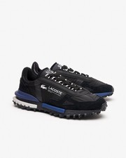 LACOSTE Mens Black & Blue Elite Active Trainers UK 8 BRAND NEW
