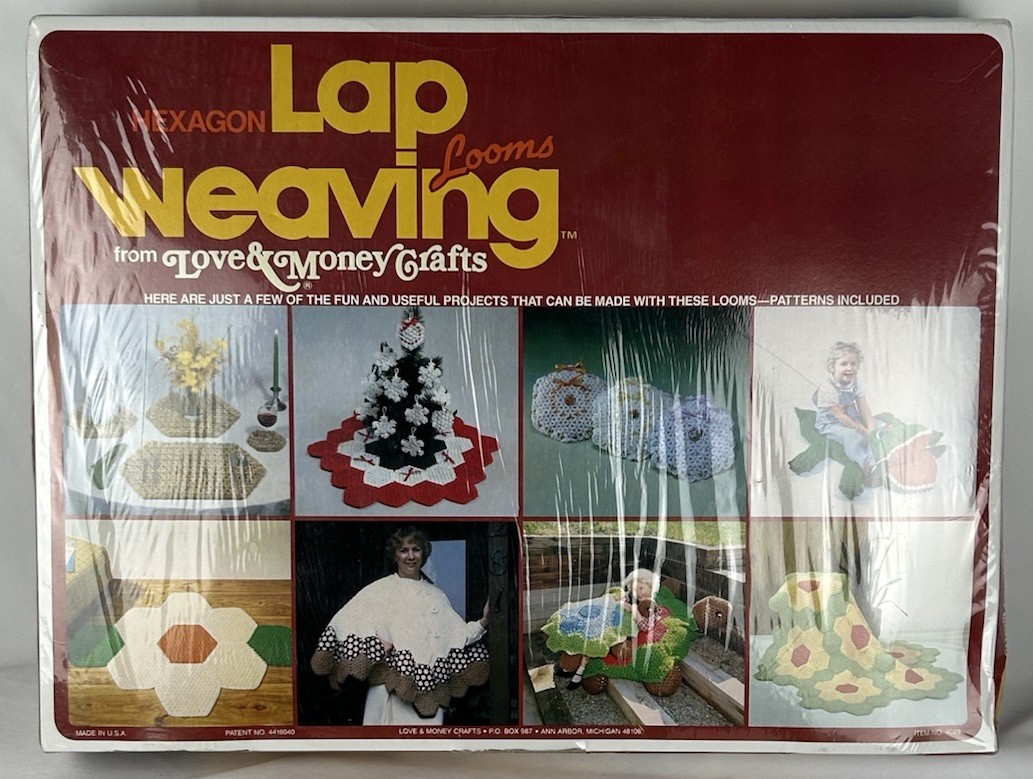 NEW Vintage Hexagon Lap Weaving Looms By Love & Money Crafts No. 4029 SEALED