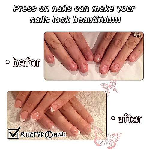 Cute Nails Almond Shape Press on Nails Medium Fake Nails Colorful Style 12 - Picture 6 of 7