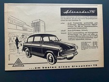 Lloyd Alexander TS Oldtimer 1959 Vintage Ad Werbung Reklame  V111