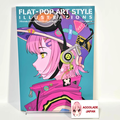 Flat-Pop Art Style Illustrations Book 176P