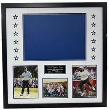 Framing Kit for 2025 Ryder Cup Golf Flag (Europe Won) - Photos & Plaque Included