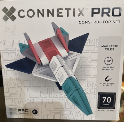 CONNETIX PRO Constructor Set 70pc Magnetic Tiles Kids 8+ New In Box
