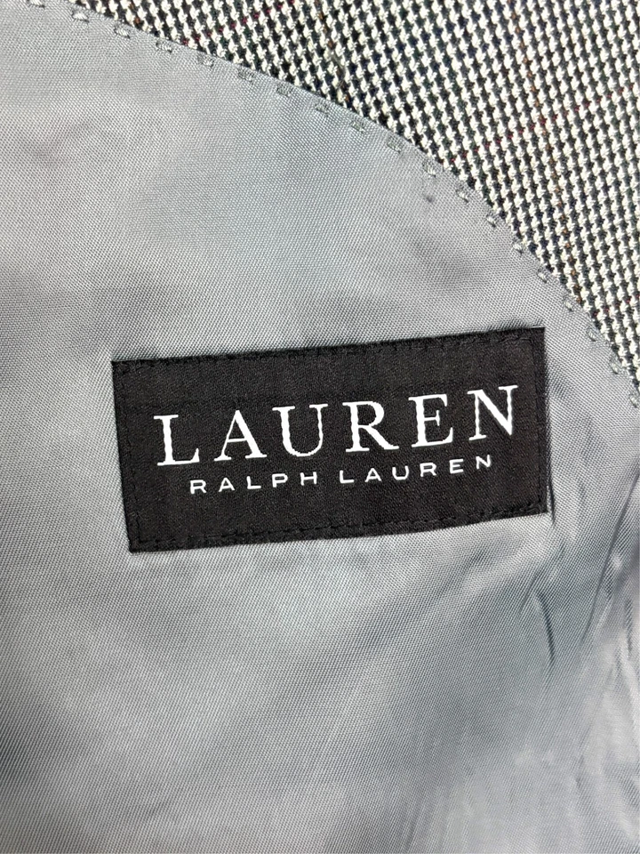 Ralph Lauren 54L Gray Nailhead Blazer Jacket Sport Suit Coat All Season Classic - Image 4 of 4