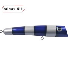 2Pcs Fishing Trolling Saltwater Big Game Topwater Lure Wooden GT Popper Trolling