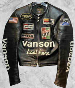 レア　米国製 Vanson Star Leather Bomber JKT　40 Vanson - Star Jacket
