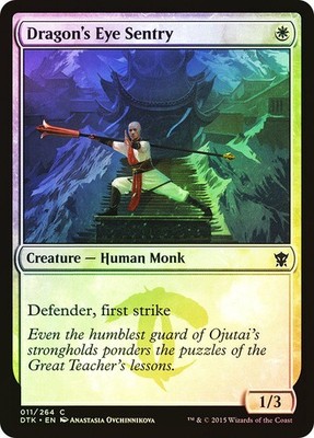 MTG FOIL Dragon's Eye Sentry  - Dragons of Tarkir #011