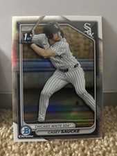 2024 Bowman Draft Chrome CASEY SAUCKE 1st Prospect Refractor #BDC-33