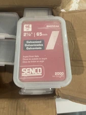Senco 2 1/2” 16 Gauge 20 Deg Angled Galvanized Finish Nails 2000 a Pack RH25EAA