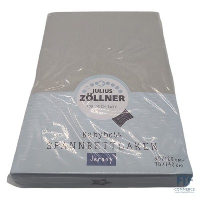 Julius Zöllner Jersey Spannbettlaken für Baby- & Kinderbett, 1 Stück
