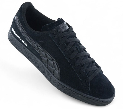 Puma Suede X Mercedes AMG - Uomo Sneakers Motorsport Scarpe Nere 307920-02 - Foto 2 di 6