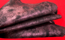 Pearled Bordeaux Leather Hides Skins HN1807