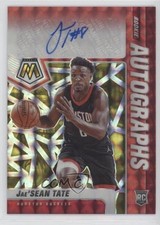 2020-21 Mosaic Rookie Choice Fusion Red & Yellow Prizm Jae'Sean Tate Auto 0el