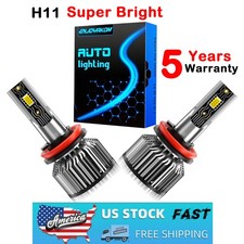 For Chevrolet Silverado 1500 2023-2026 H11 LED Headlight Kit High Beam Bulbs