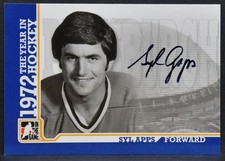 2009-10 In The Game 1972 Year Hockey Autographs Syl Apps Jr. A-SA Auto 5089