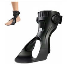 Ober Foot Drop Brace Right Foot Medium Black AFO Ankle Orthosis Support