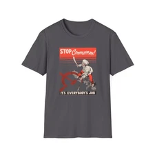Stop Communism! It's Everybody's Job 1951 Vintage Cold War Propaganda T-Shirt