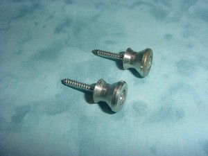 Vintage Teisco Strap Button Set with Mounting Screws / Original Parts
