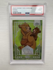 Disney Topps Chrome 2023 Kenai Brother Bear /99 Green Refractor PSA 9
