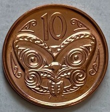 New Zealand 10 cents 2015 - Maori Koruru Mask