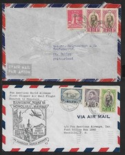 THAILAND SIAM TO DIFFERENT DESTINATIONS LOT OF 6 COVERS 1930-1952