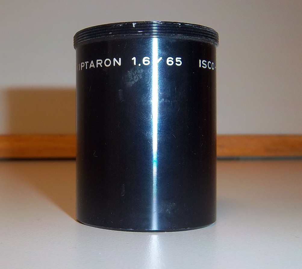 ISCO Gottingen Kiptaron 16mm projector Lens F1.6/65mm. Used Good