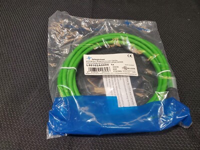 Telegartner Cat6a Straight Male M12x1 to Male RJ45 Ethernet Cable 3M #100017242