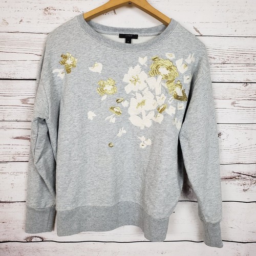 J. Crew floral sweater size S | eBay