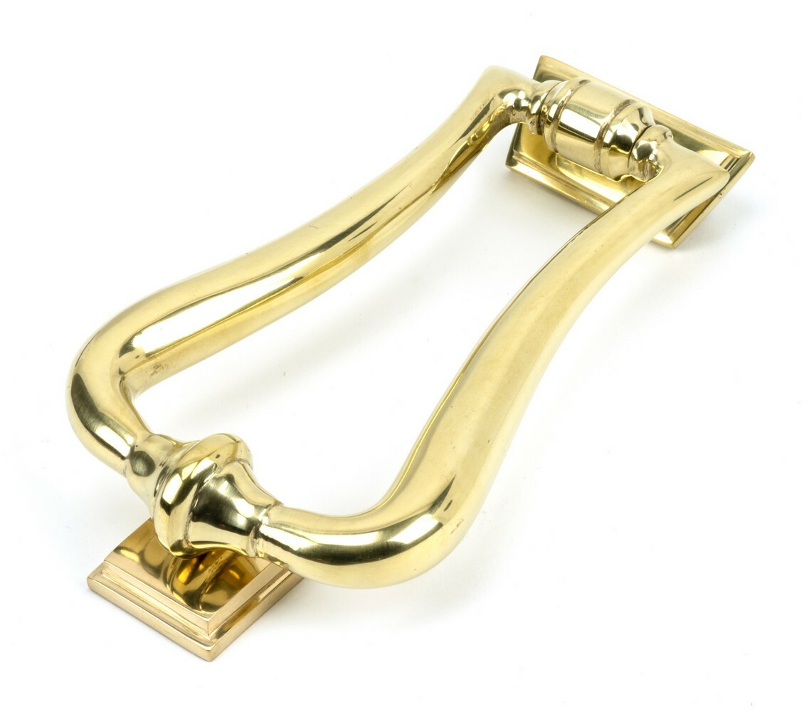 From The Anvil 46552 Polished Brass Slimline Art Deco Door Knocker