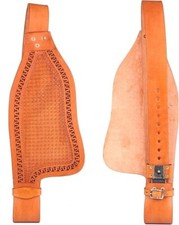 Beautiful Western Leather Horse Saddle Fender Pair Tooled Replacement Fenders.