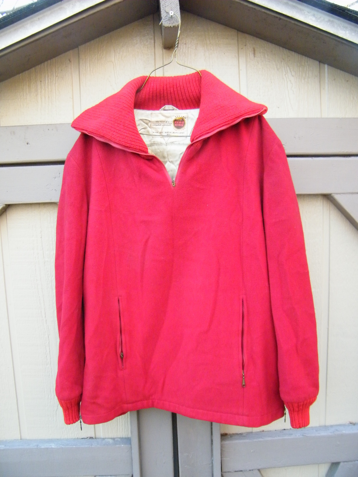 Vintage Zero King Red Jacket Wind & Water Repellent Size 40 EUC eBay