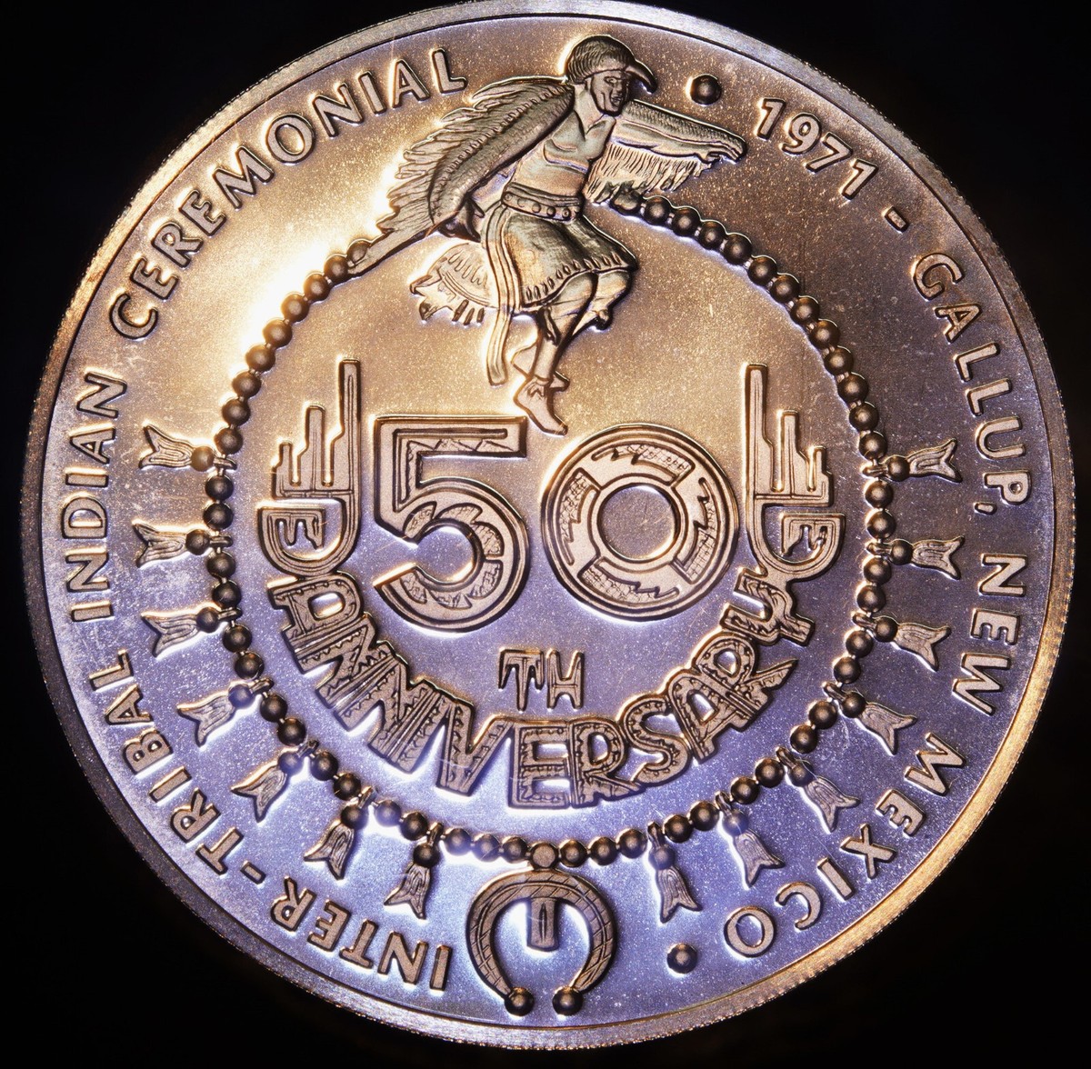 1971 Tribal Indian Ceremonial New Mexico 50th Anniversary 925