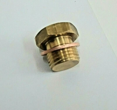 AIGNIP METRIC BRASS PLUGS BRASS 5 to 30mm Hex Head with Sealing Washer
