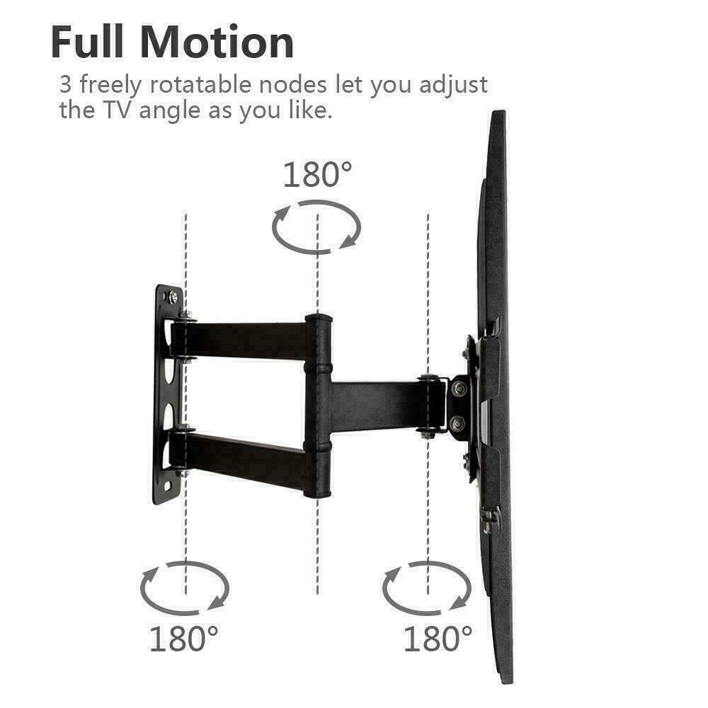 TV Wall Bracket Tilt Swivel Mount For JVC Samsung 32" 39" 40" 43" 55