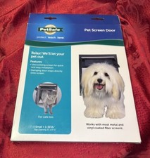 PetSafe Small 1-30 Lb Pet Screen Door Flap Opening Dog Cat 8  x 9.25  Mod P1-ZB-1